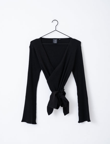 TILTIL Winny Wrap Knit Flare Black - Things I Like Things I Love