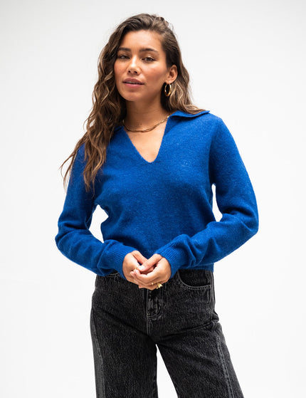 TILTIL Yal Polo Knit Cobalt One Size - Things I Like Things I Love