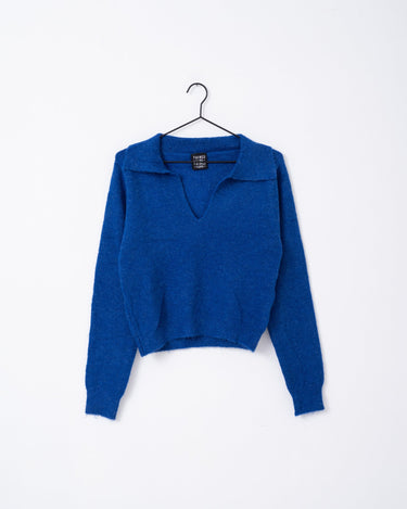 TILTIL Yal Polo Knit Cobalt One Size - Things I Like Things I Love