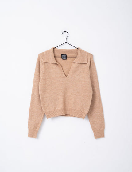 TILTIL Yal Polo Knit Sand One Size - Things I Like Things I Love