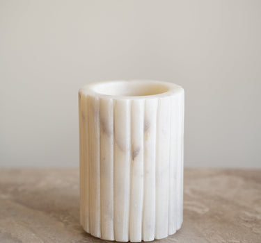 Toothbrush Holder Marble White - Things I Like Things I Love