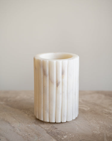 Toothbrush Holder Marble White - Things I Like Things I Love