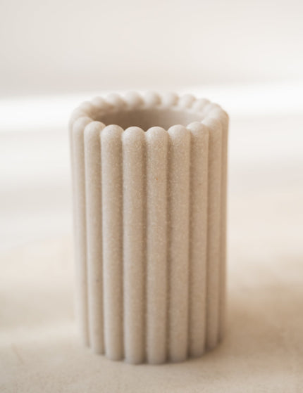 Toothbrush Holder Stripes Polyresin - Things I Like Things I Love