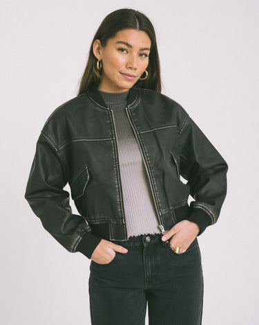 Tora Bomber Jacket Black - Things I Like Things I Love