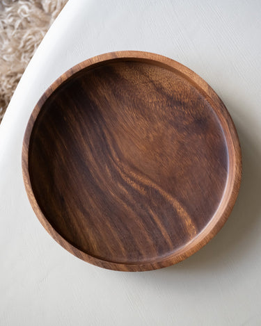 Tray Round Aca Brown - Things I Like Things I Love