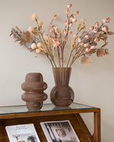 Vase Glass Brown