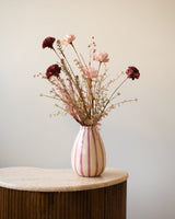 Vase Stripe Beige/Pink