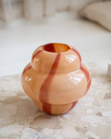 Vase Yuen Glass Terrra/Peach - Things I Like Things I Love