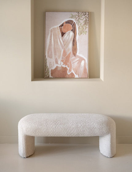 Wall Art Lady Canvas Beige - Things I Like Things I Love