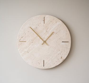 Wall Clock Jazz Travertine Sand - Things I Like Things I Love