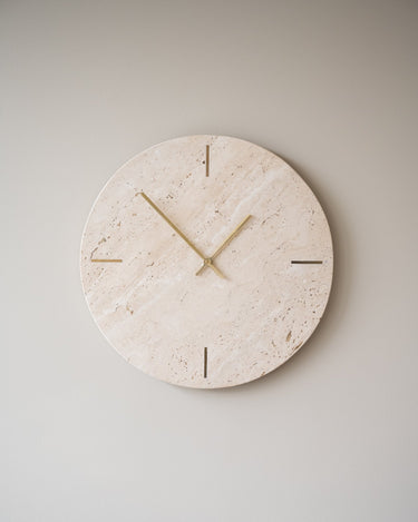 Wall Clock Jazz Travertine Sand - Things I Like Things I Love