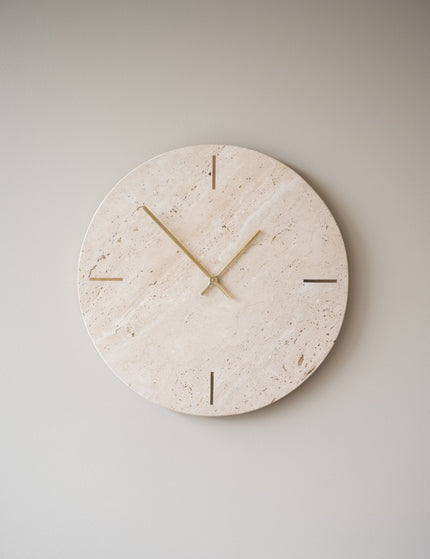 Wall Clock Jazz Travertine Sand - Things I Like Things I Love