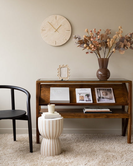 Wall Clock Jazz Travertine Sand - Things I Like Things I Love