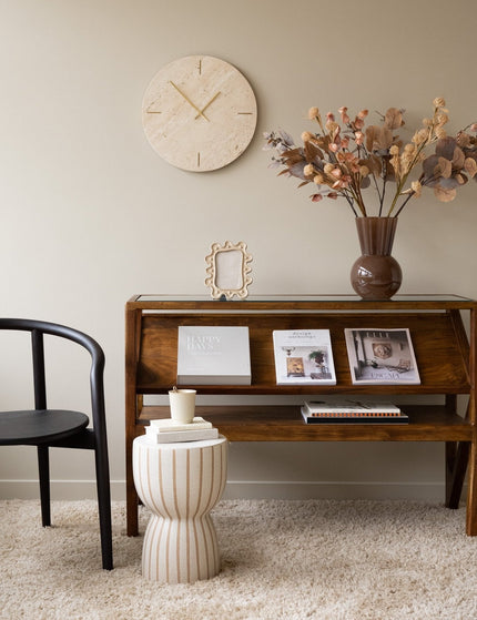 Wall Clock Jazz Travertine Sand - Things I Like Things I Love