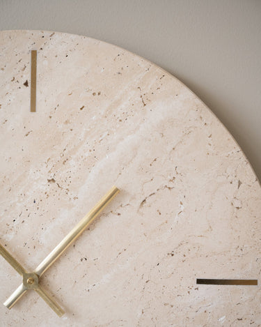 Wall Clock Jazz Travertine Sand - Things I Like Things I Love