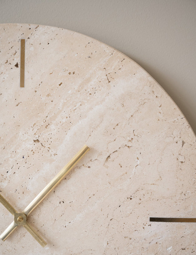 Wall Clock Jazz Travertine Sand - Things I Like Things I Love