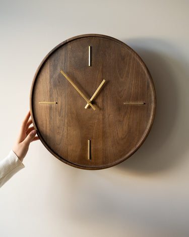 Wall Clock Veti Mango Wood - Things I Like Things I Love