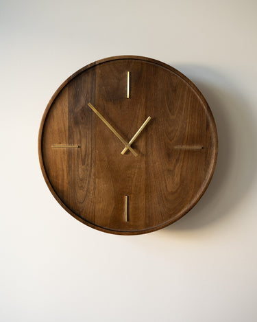 Wall Clock Veti Mango Wood - Things I Like Things I Love