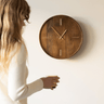 Wall Clock Veti Mango Wood - Things I Like Things I Love