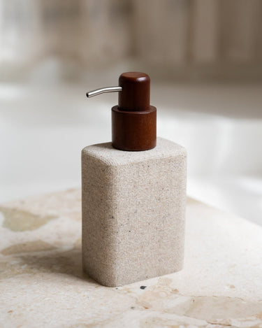 Wavy Beige Soap Dispenser - Things I Like Things I Love