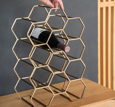 Wine Rack Salbris Gold - Things I Like Things I Love