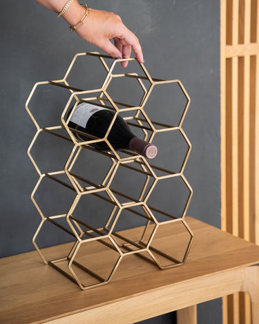 Wine Rack Salbris Gold - Things I Like Things I Love