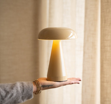 Wireless Table Lamp Rachel Beige - Things I Like Things I Love