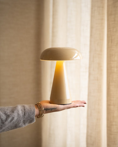 Wireless Table Lamp Rachel Beige - Things I Like Things I Love