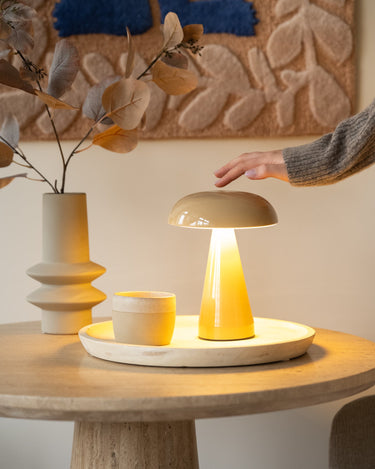 Wireless Table Lamp Rachel Beige - Things I Like Things I Love