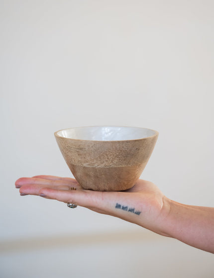 Wooden Bowl Pearl - Things I Like Things I Love