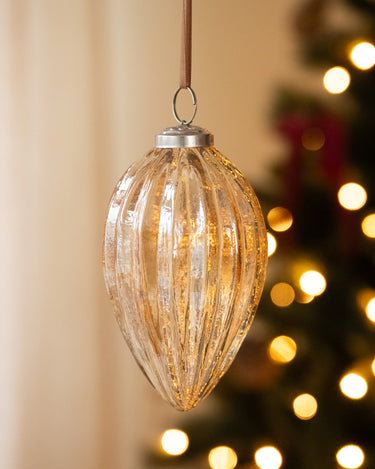 XMAS Ball Oval Glass - Things I Like Things I Love