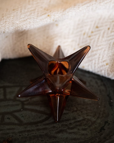 XMAS Candle Holder Starry Brown - Things I Like Things I Love