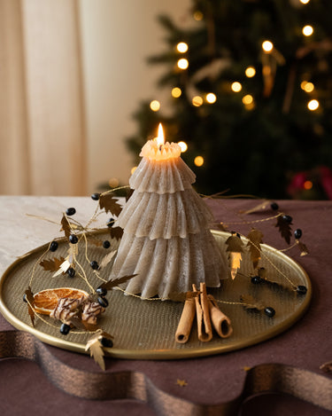 XMAS Candle Tree Windy Taupe - Things I Like Things I Love