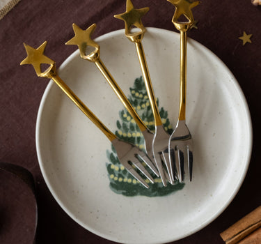 XMAS Forks Georgette Star - SET OF 4 - Things I Like Things I Love