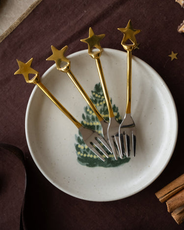 XMAS Forks Georgette Star - SET OF 4 - Things I Like Things I Love