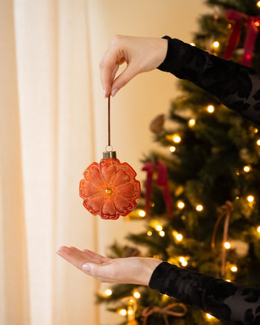 XMAS Ornament Flower Velvet - Things I Like Things I Love