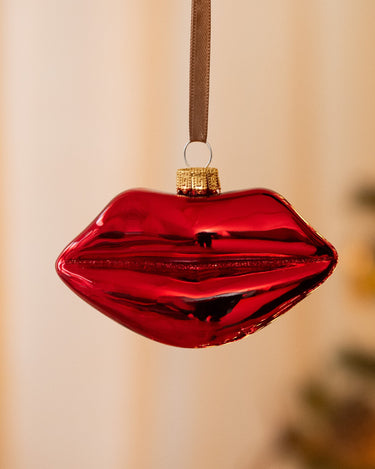 XMAS Ornament Lips Red - Things I Like Things I Love