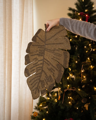 XMAS Placemat Finga Leaf - Things I Like Things I Love