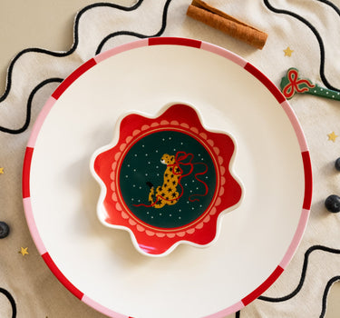 XMAS Small Plate Leopard - Things I Like Things I Love