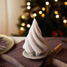 XMAS Soya Candle Tree Twist Beige - Things I Like Things I Love