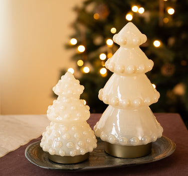 XMAS Table Lamp Tree Led Milky White - Things I Like Things I Love