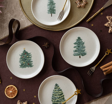 XMAS Tree Small Plate - SET OF 4 - Things I Like Things I Love