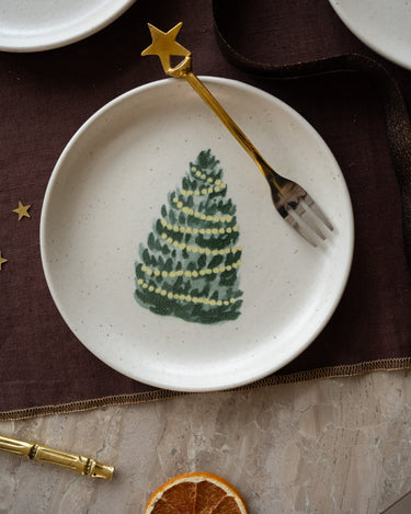 XMAS Tree Small Plate - SET OF 4 - Things I Like Things I Love