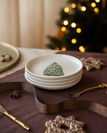 XMAS Tree Small Plate - SET OF 4 - Things I Like Things I Love