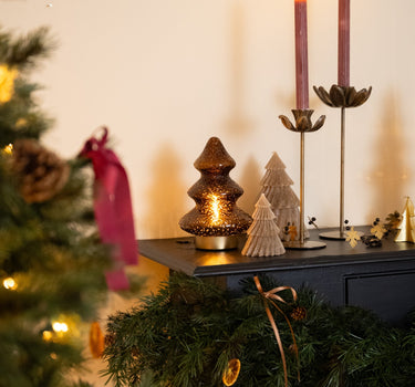 XMAS Wireless Table Lamp Tree Brown - Things I Like Things I Love