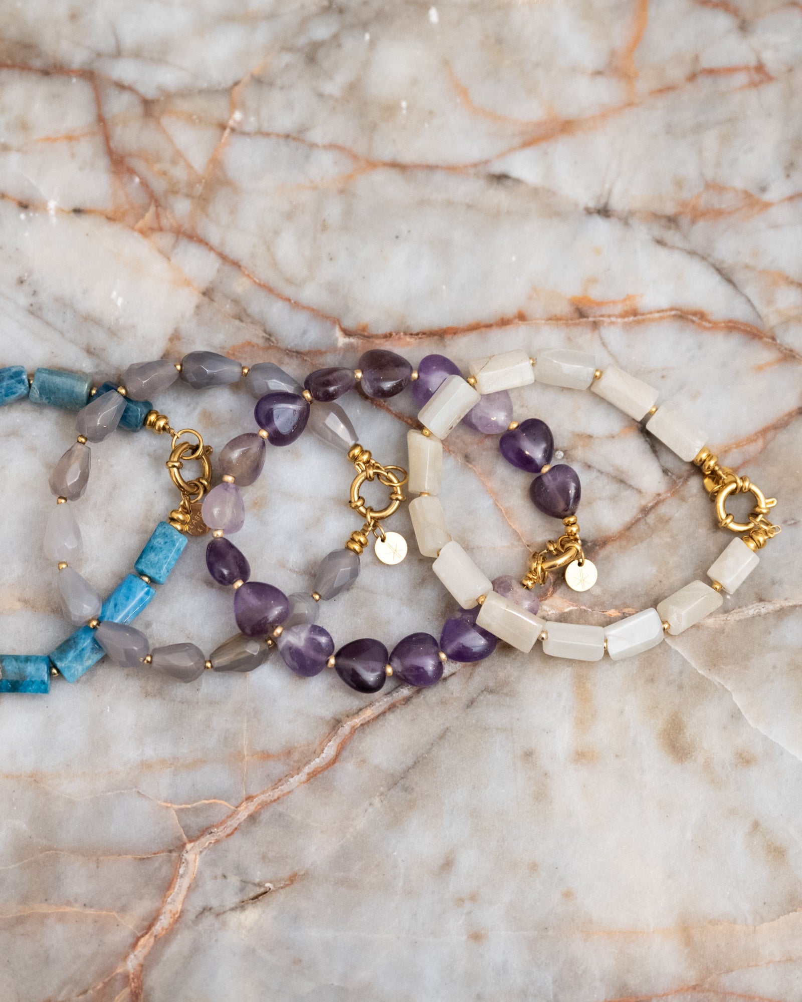 Bracelet Amethyst Heart Gold Things I Like Things I Love