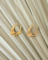 Emilia Flat Hoop Gold