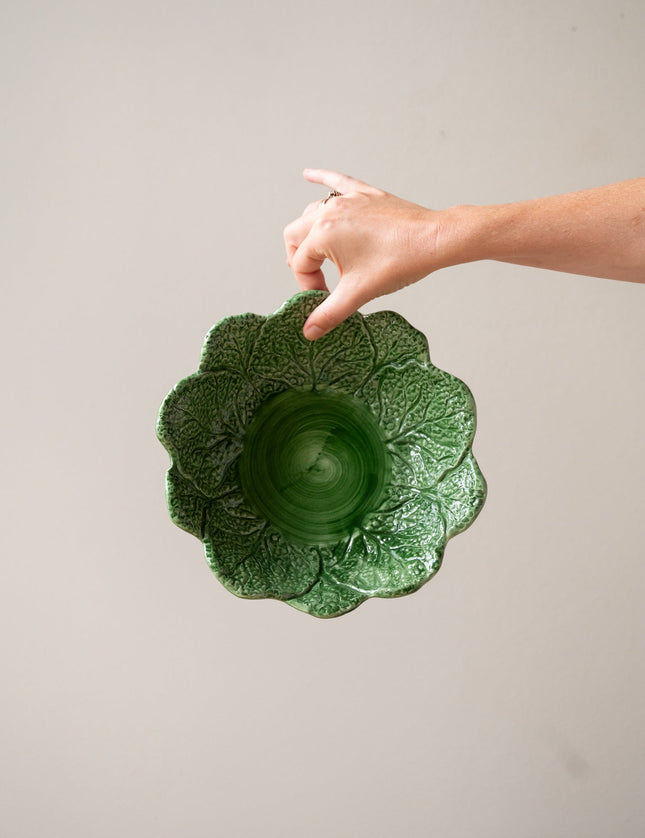 Handmade Cabbage Bowl Green - Things I Like Things I Love