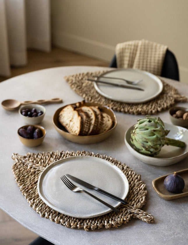 Handmade Dinner Plate Serpa Beige - Things I Like Things I Love