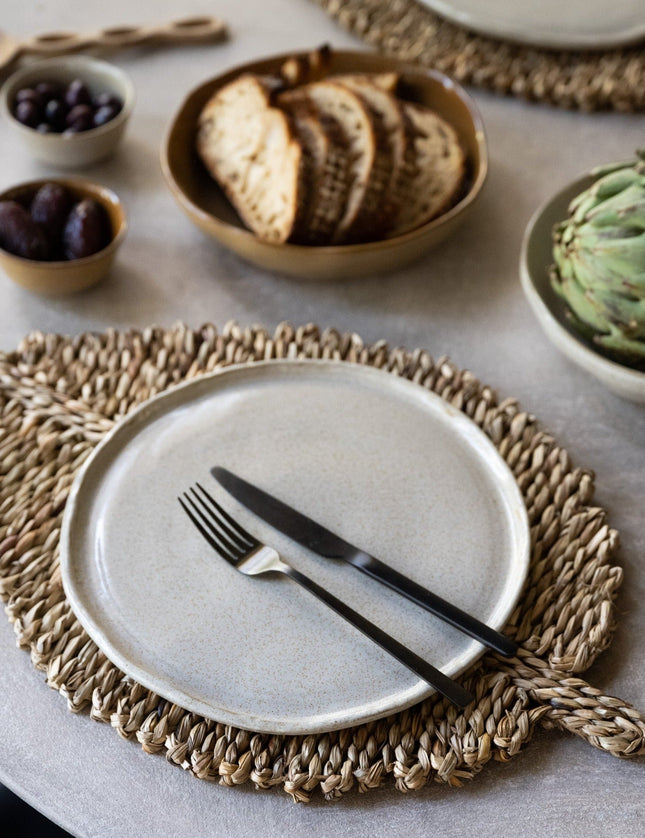 Handmade Dinner Plate Serpa Beige - Things I Like Things I Love